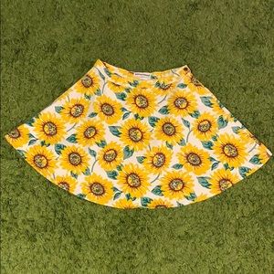 Large American Apparel Sunflower mini skirt